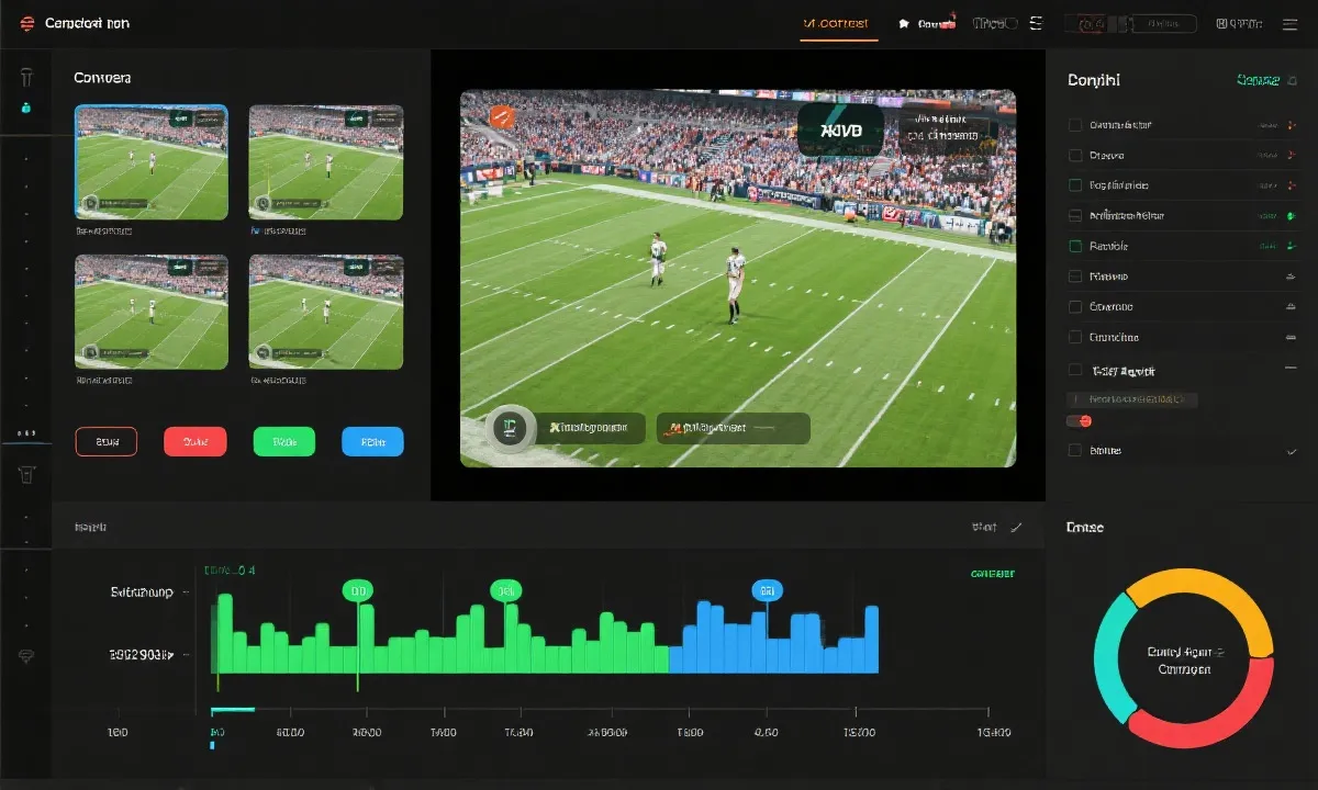多机位回放界面示意